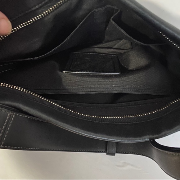 COACH STRIPED E/W SHOULDER BAG - Picture 11 of 12